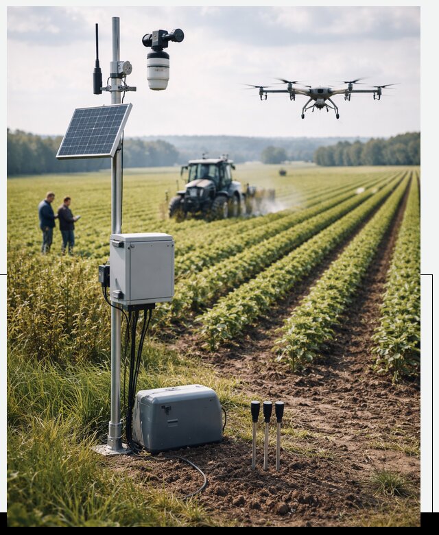 Разработка IoT мониторинга полей в Дедовске от 9346 р. | АвикейДдв