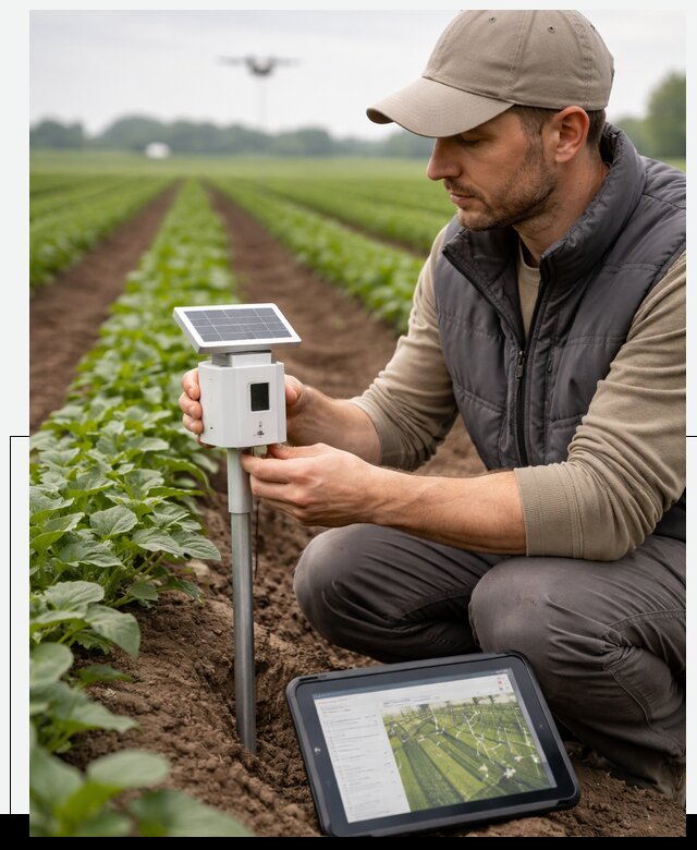 IoT мониторинг сельскохозяйственных полей и контроля в Дедовске