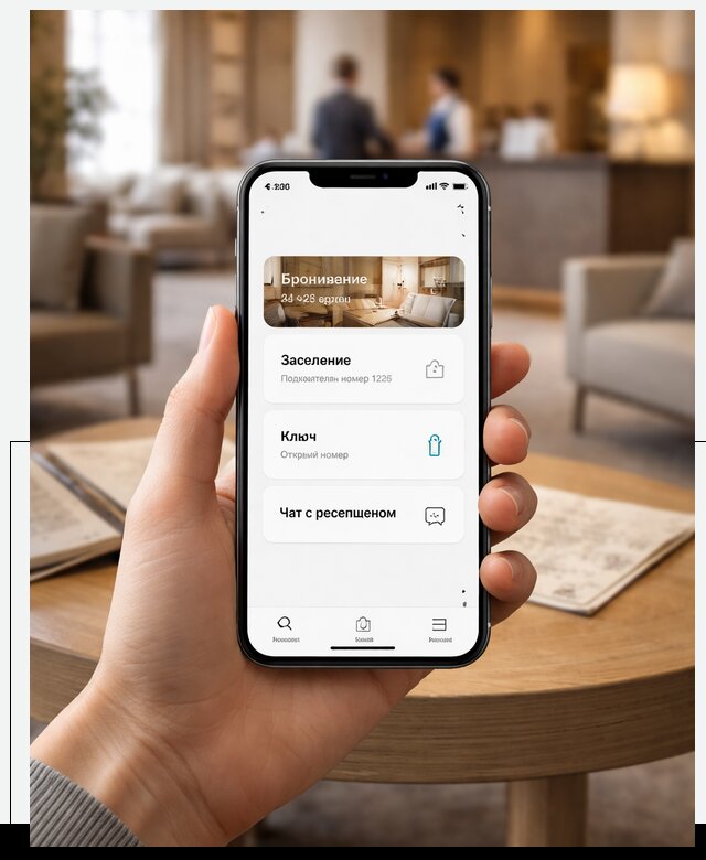 Мобильное приложение для гостей отеля в Дедовске, управление сервисом